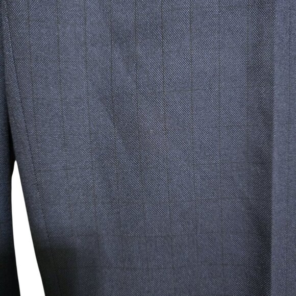 Ralph Ralph Lauren Navy Windowpane Straight Leg Cuffed Dress Pants Sz 42x29 - Picture 3 of 10